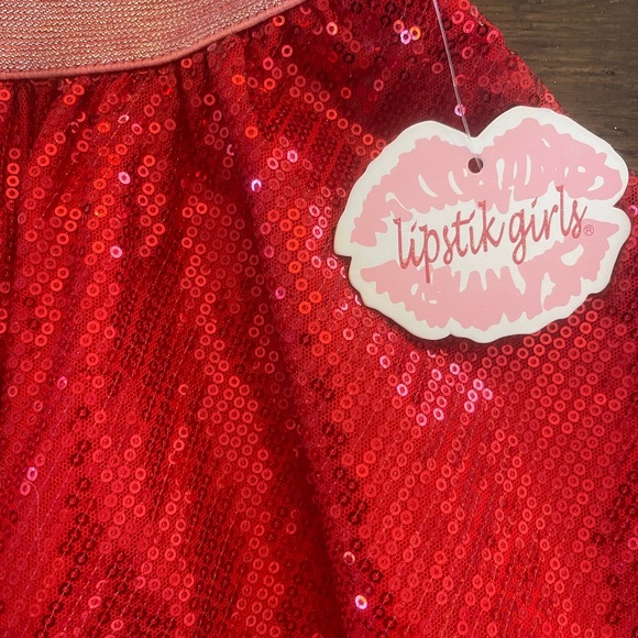 LIPSTICK girl’s sequin skirt NWT Size 6 - Picture 6 of 6